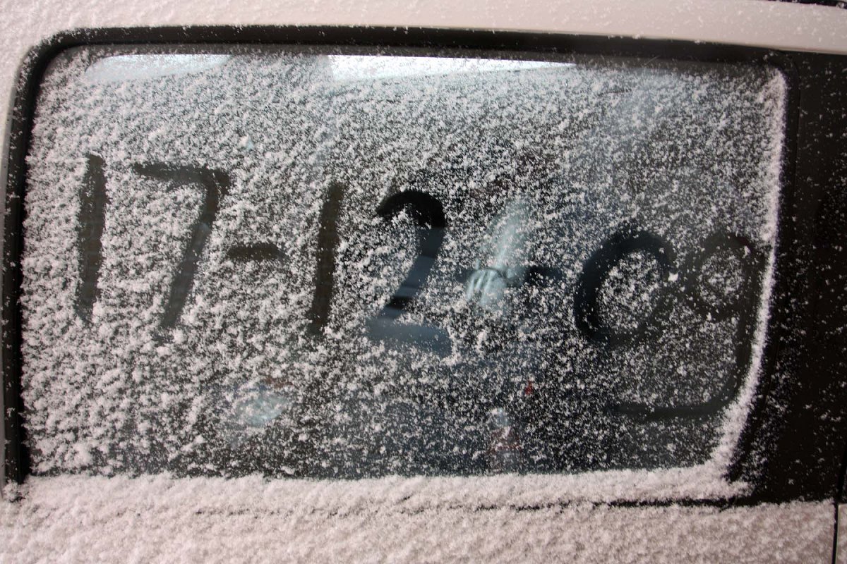Vannacht begon het te sneeuwen en nu ligt er 35 centimeter sneeuw. En het sneeuwt nog steeds!